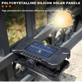 Solar Garden Lights Outdoor Solar Clip Light Waterproof Motion Sensor Camping Lamp Fence Street Landscape Wall Decoration